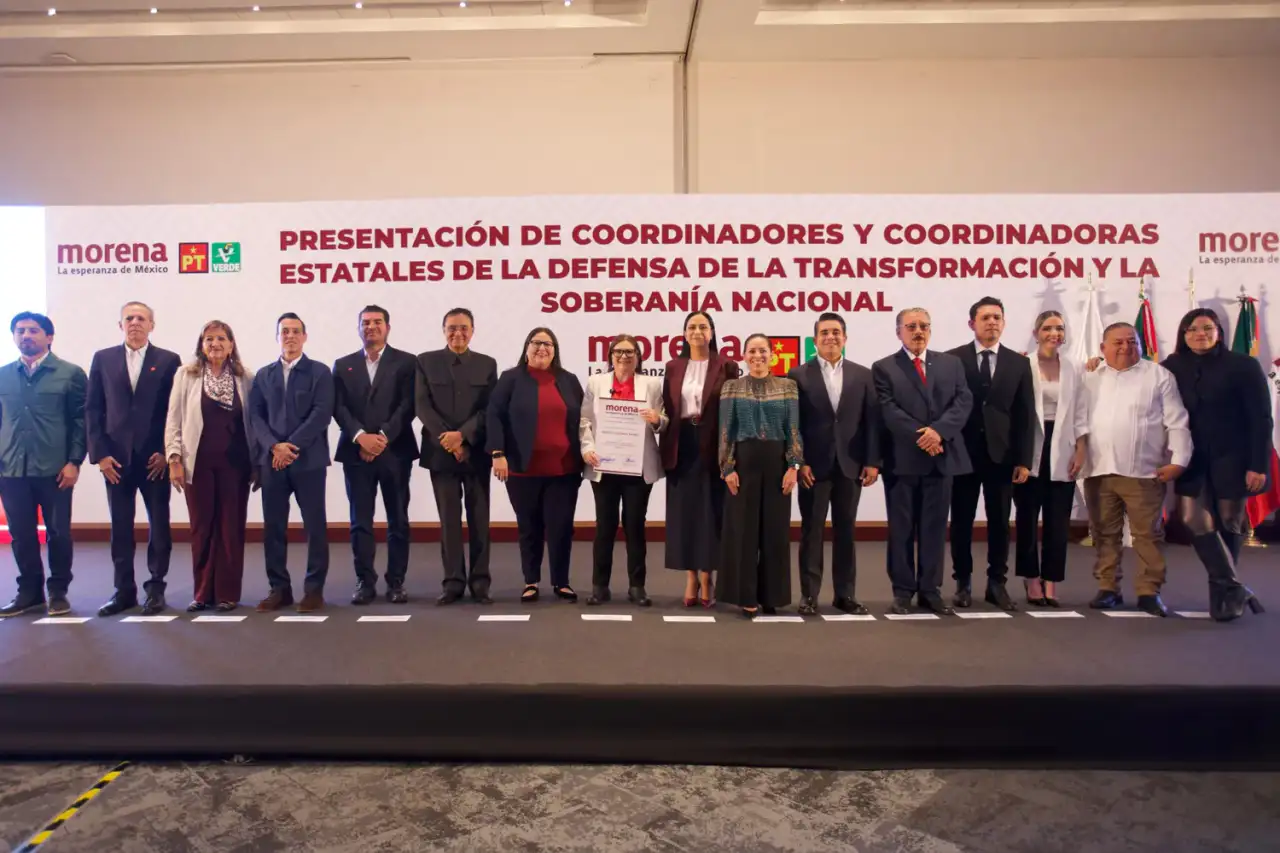 Imelda Castro Castro durante su designación como coordinadora estatal de Morena en Sinaloa.