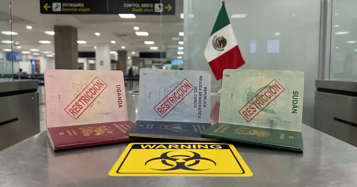 Imagen editorial de apoyo para la nota: México restringe ingreso a viajeros de tres países por alerta de ébola rumbo al Mundial