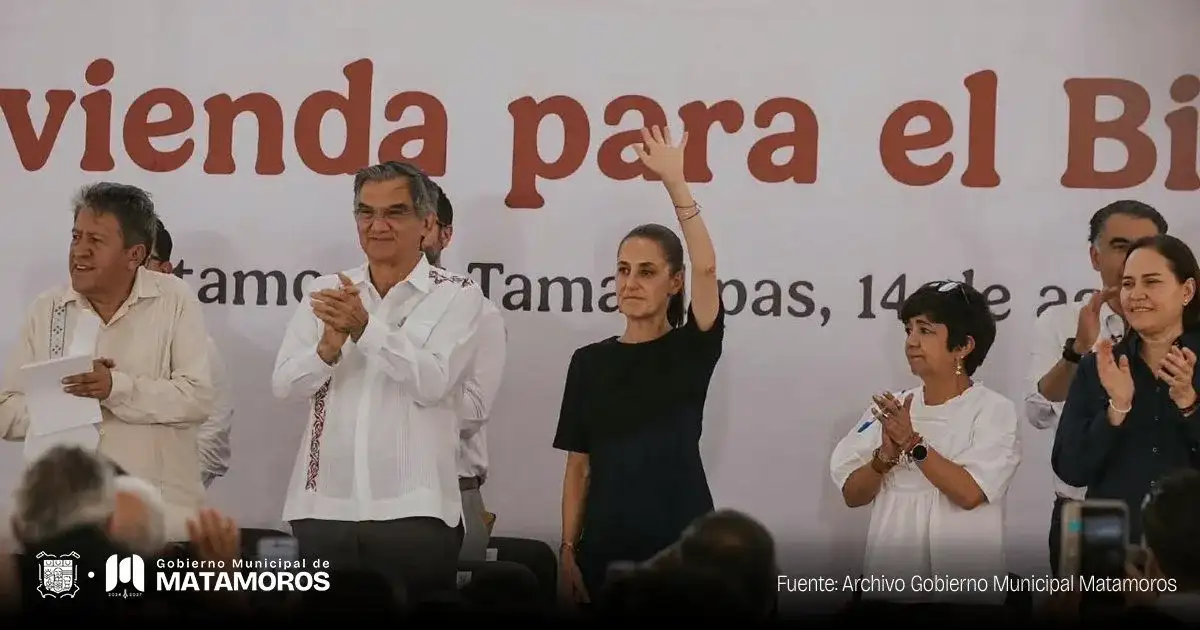 Reunión oficial entre el alcalde de Matamoros y la presidenta de México