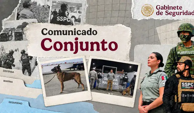 Tractocamión detenido en un punto de revisión aduanal en la frontera de Tijuana