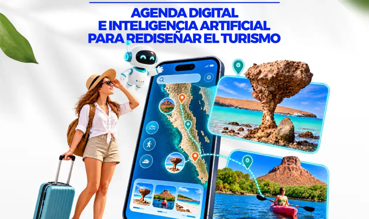 Autoridades y prestadores de servicios turísticos durante un evento en Baja California Sur