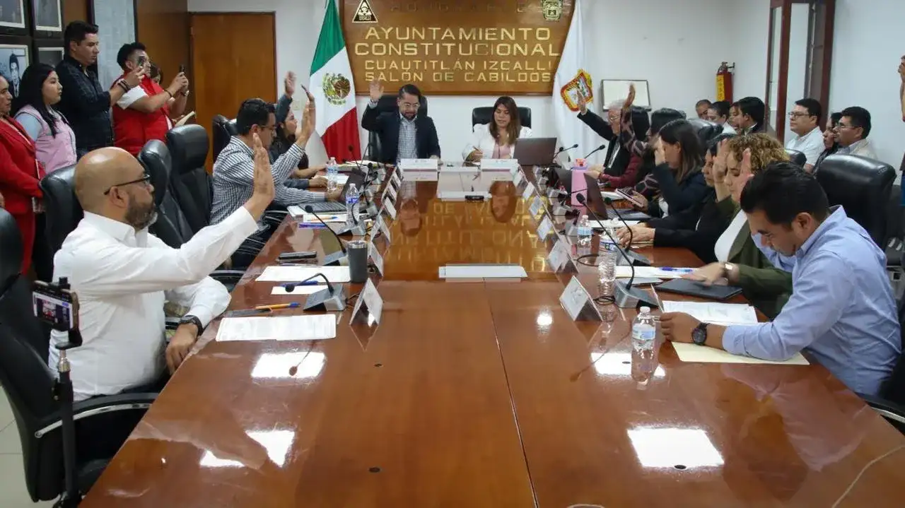Sesión de Cabildo en el Palacio Municipal de Cuautitlán Izcalli