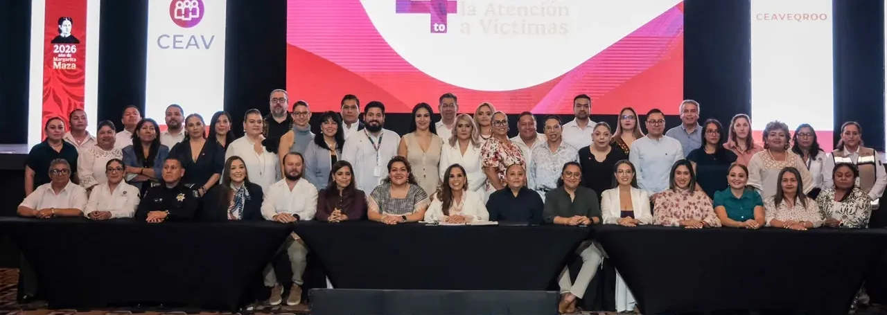 Inauguración del encuentro nacional de atención a víctimas en Cancún