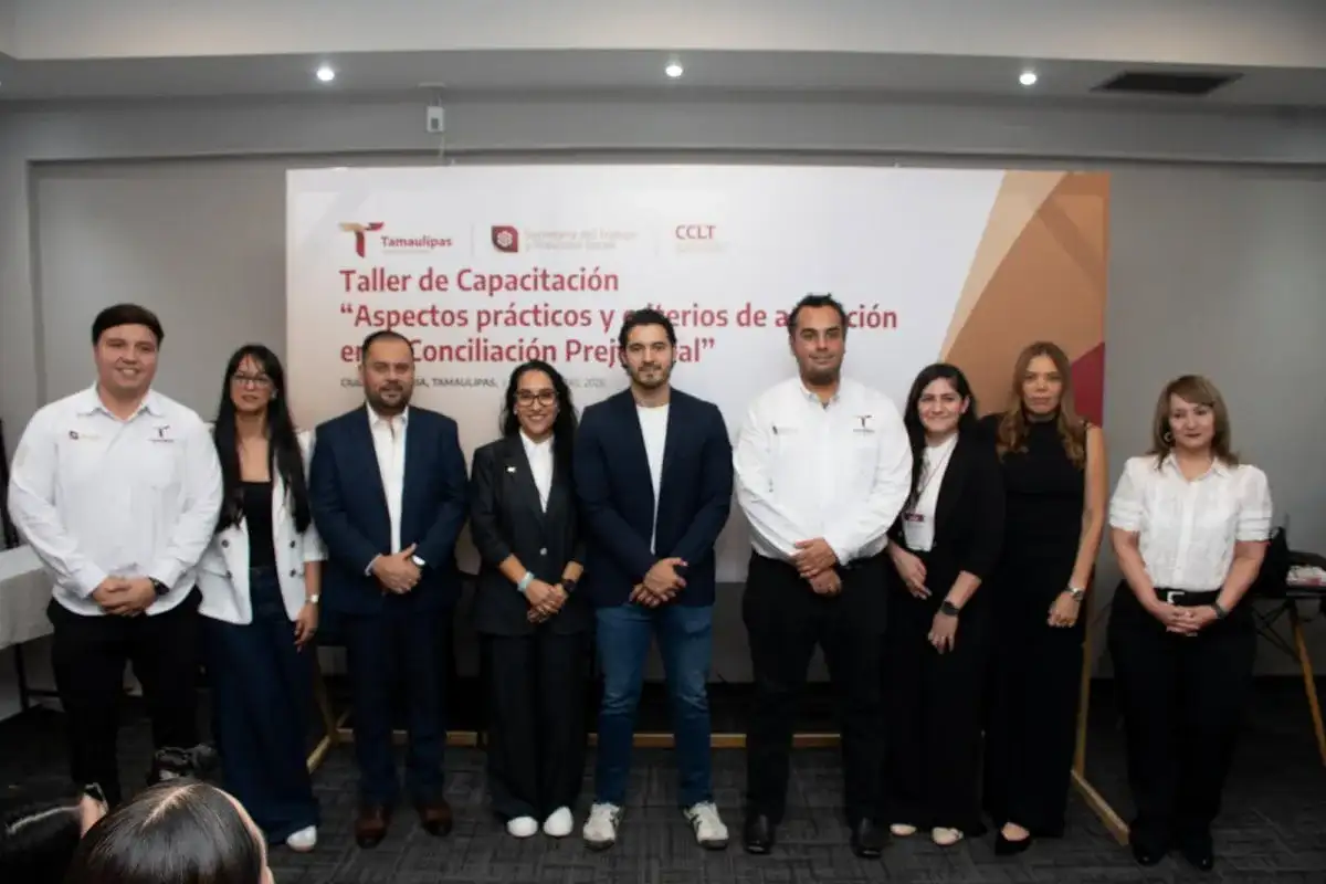 Taller de conciliación laboral en Tamaulipas con conciliadores y autoridades
