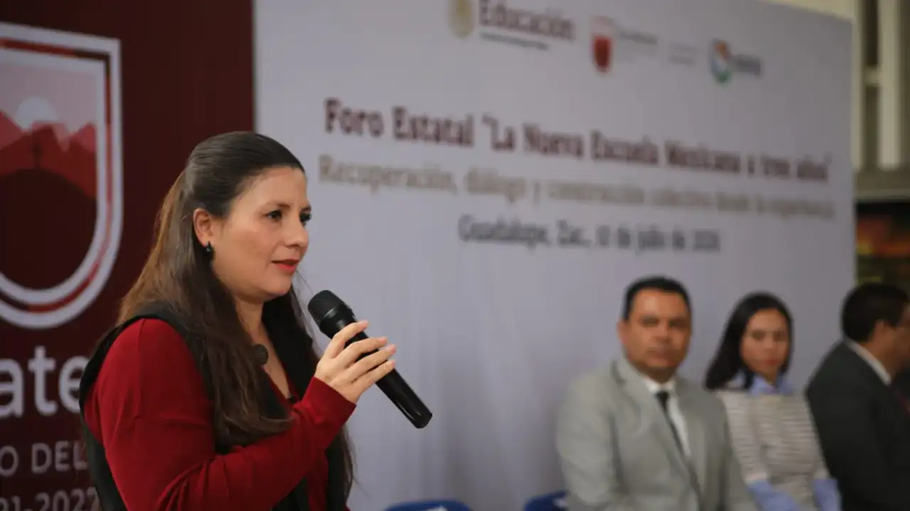 Docentes en foro de capacitación en Guadalupe, Zacatecas