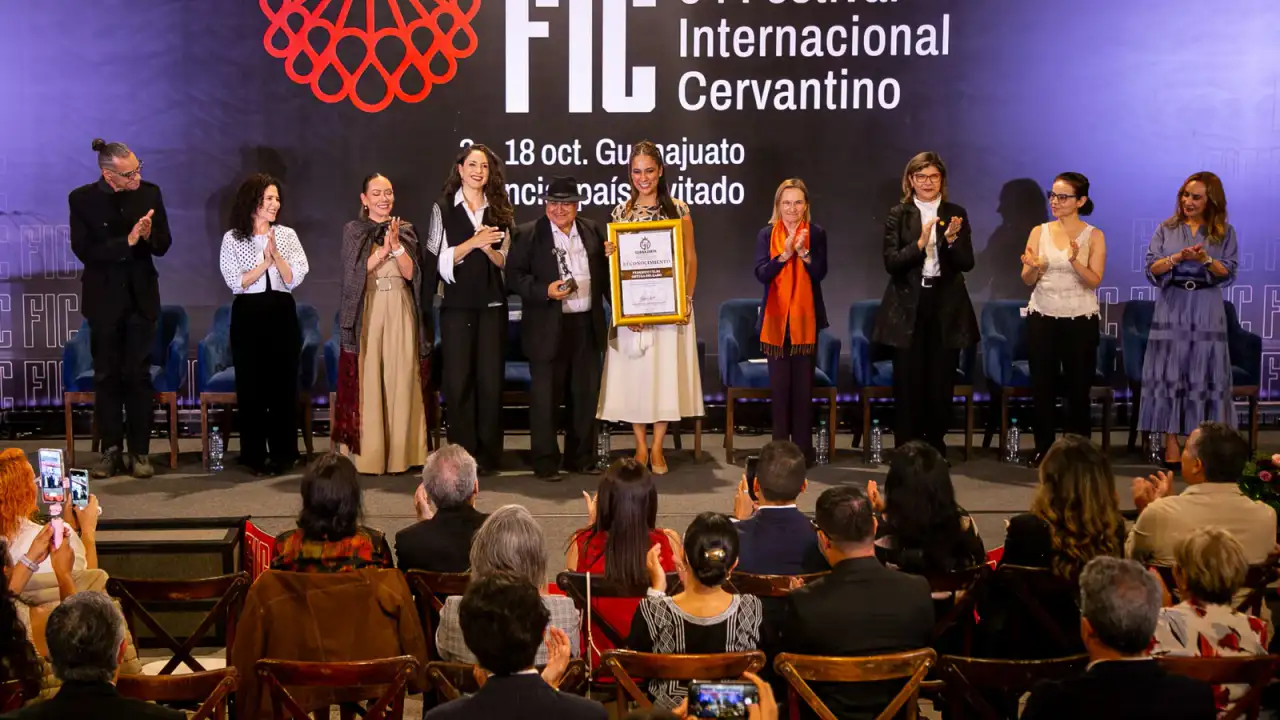 Ceremonia de inauguración del Festival Internacional Cervantino en la Alhóndiga de Granaditas