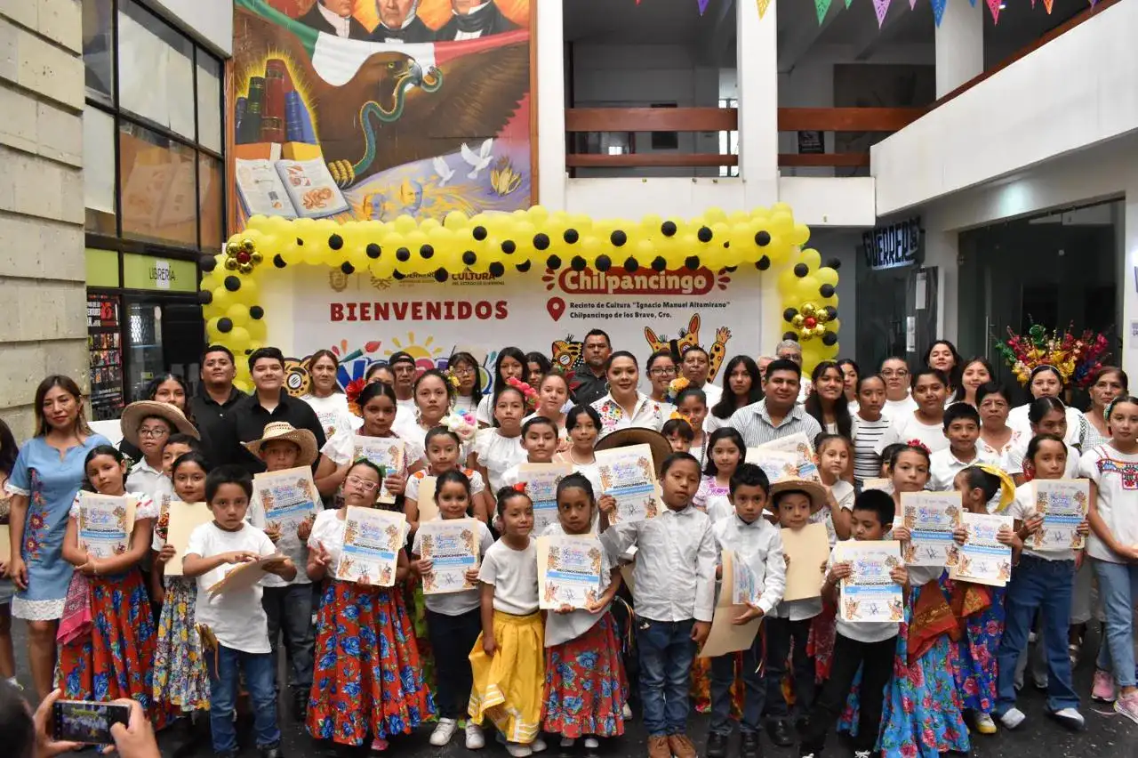 Niños y niñas durante la clausura del Verano Cultural 2026 en Chilpancingo