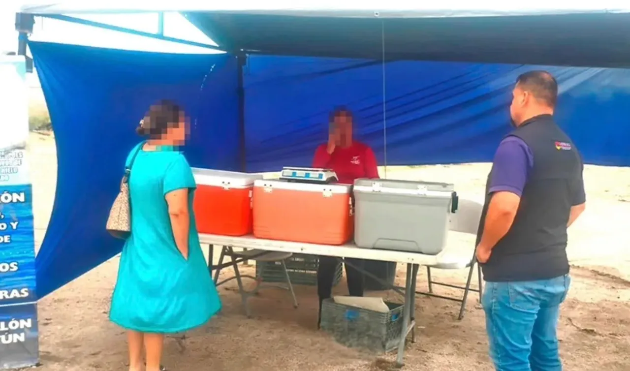 Personal de salud revisa puestos de comida en la vía pública
