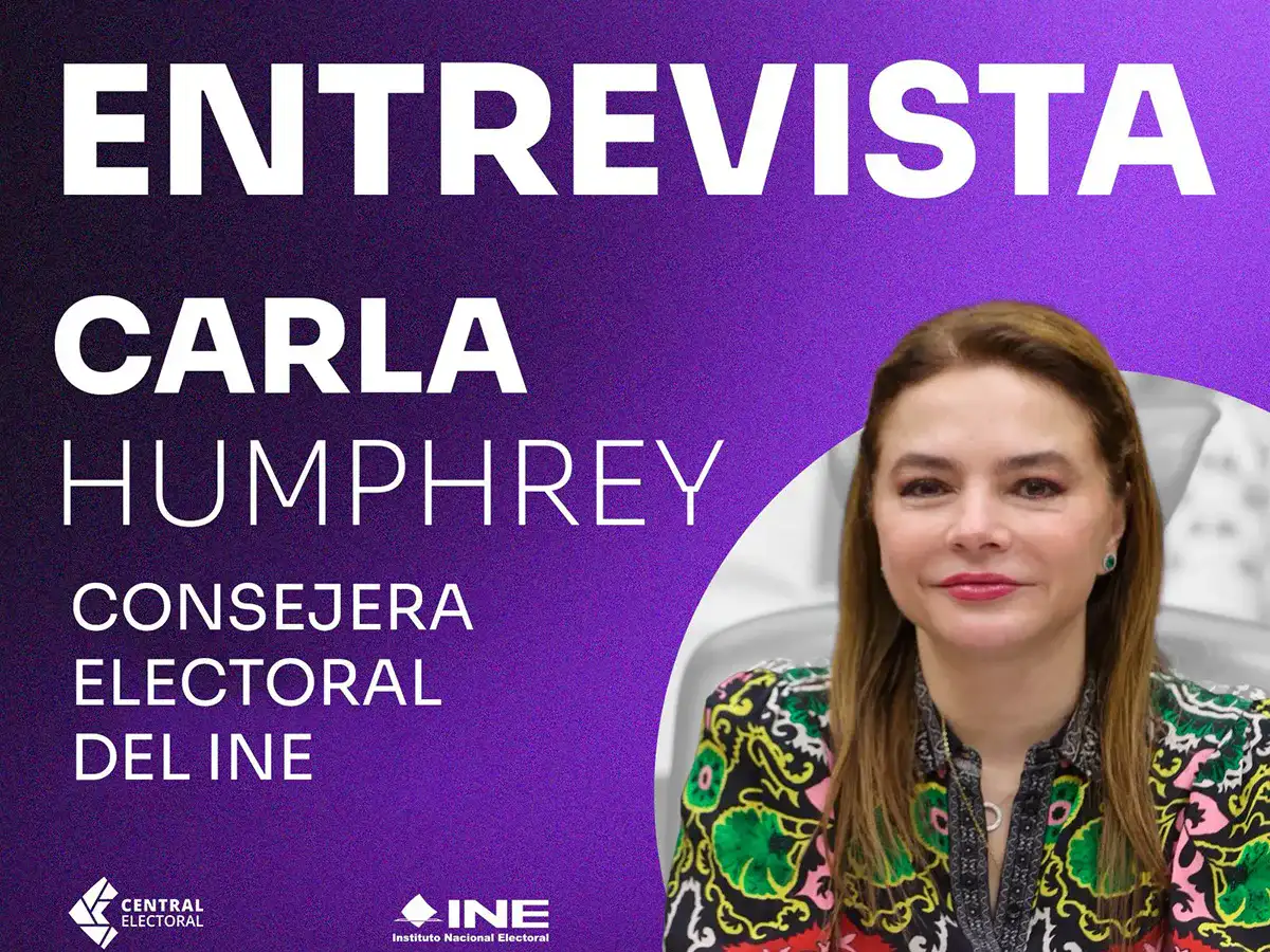 Consejera electoral Carla Humphrey en entrevista