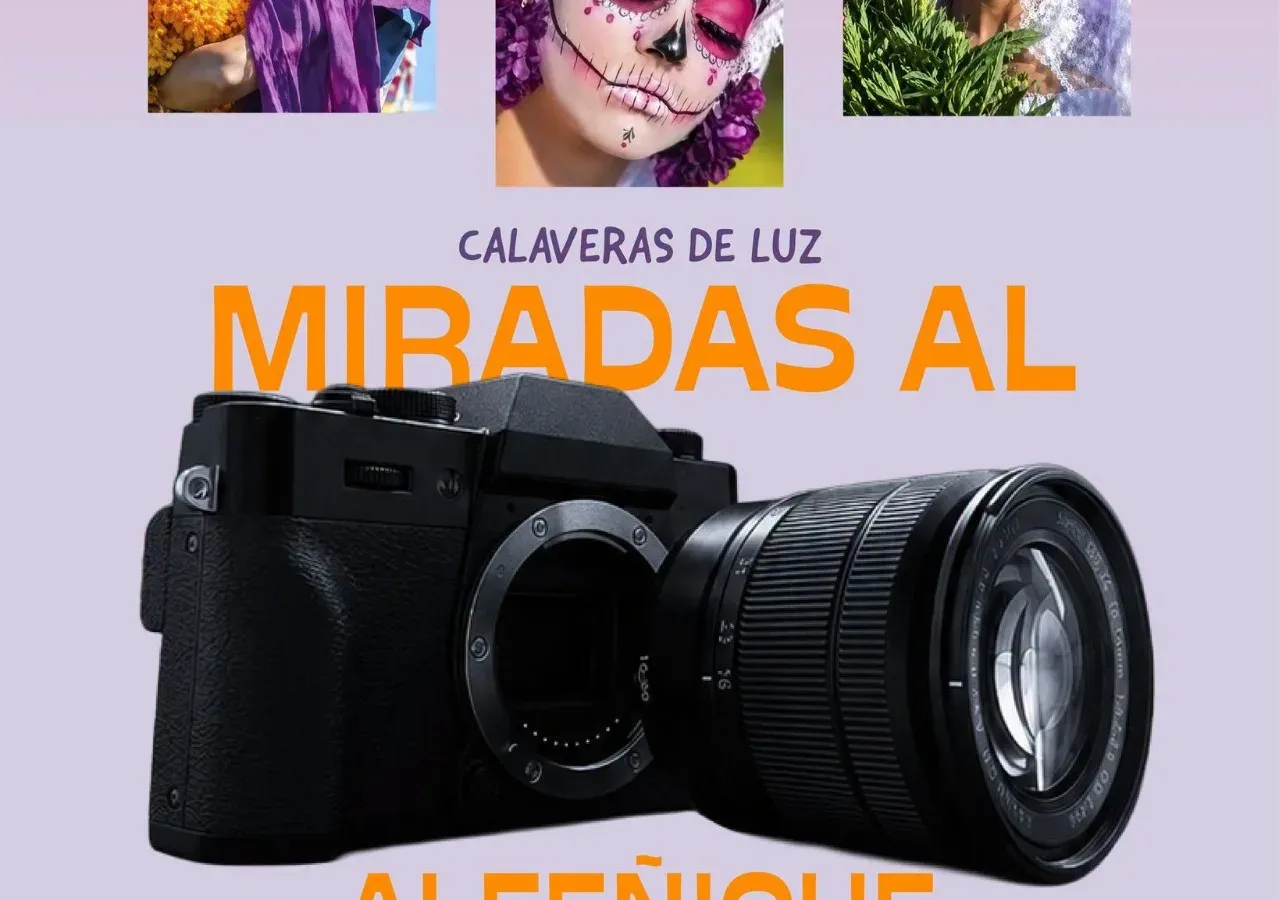 Fotógrafos capturando imágenes en los portales de Toluca durante el festival