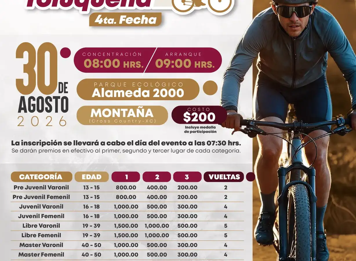 Ciclistas de montaña durante una competencia en un parque ecológico
