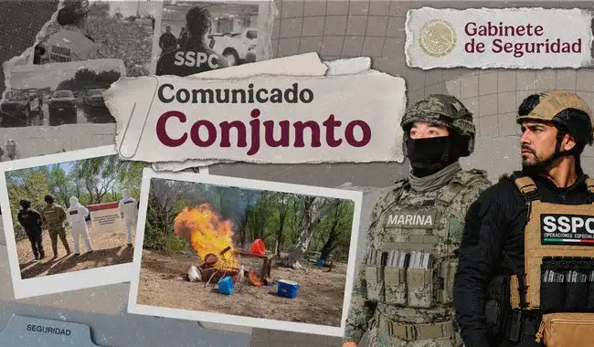 Operativo de seguridad en una zona rural de Sinaloa