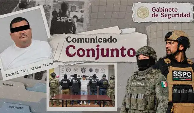 Operativo de seguridad en un boulevard de Mexicali, Baja California