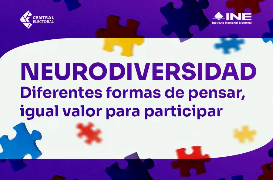 Captura de pantalla de la sección Neurodiversidad en el portal Central Electoral del INE