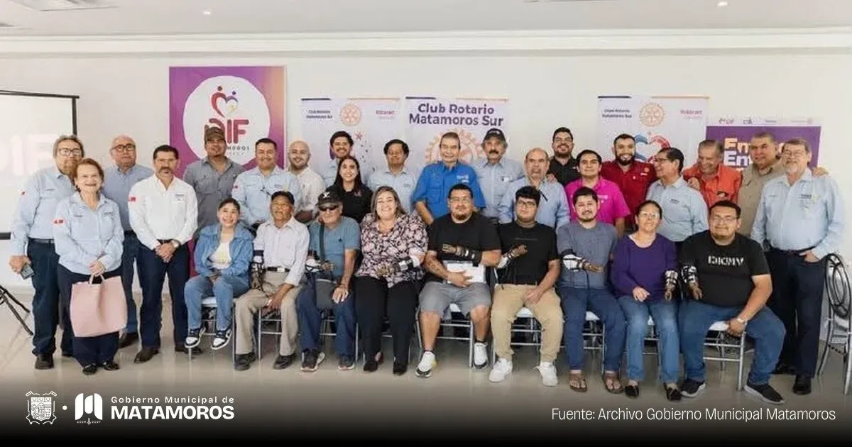 Entrega de prótesis funcionales en el CRI de Matamoros