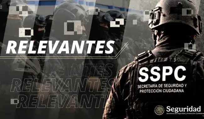 Elementos de seguridad durante un operativo en México