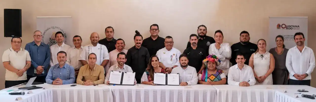Ceremonia de declaratoria de la gastronomía quintanarroense en Tulum