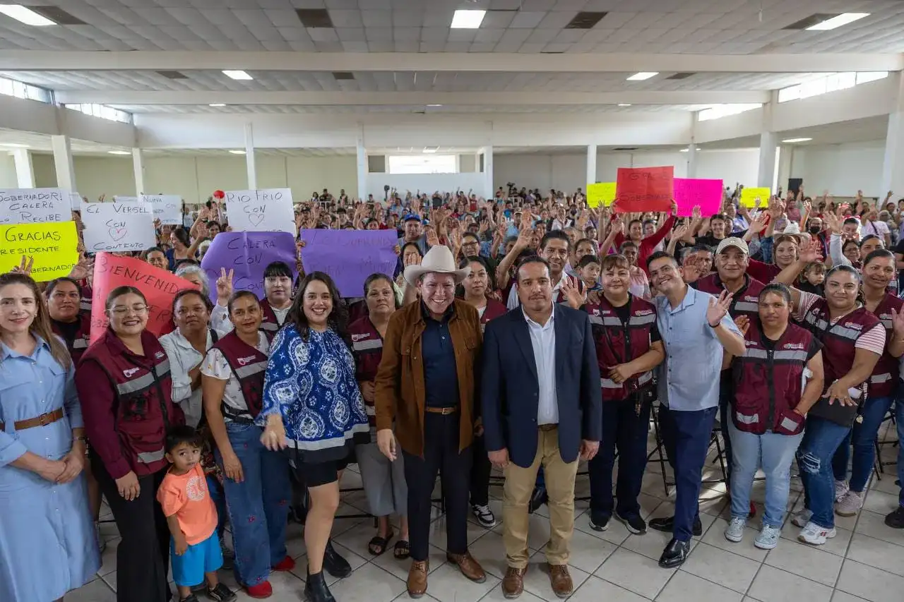 Entrega de despensas del programa Corazón Contento en Calera, Zacatecas