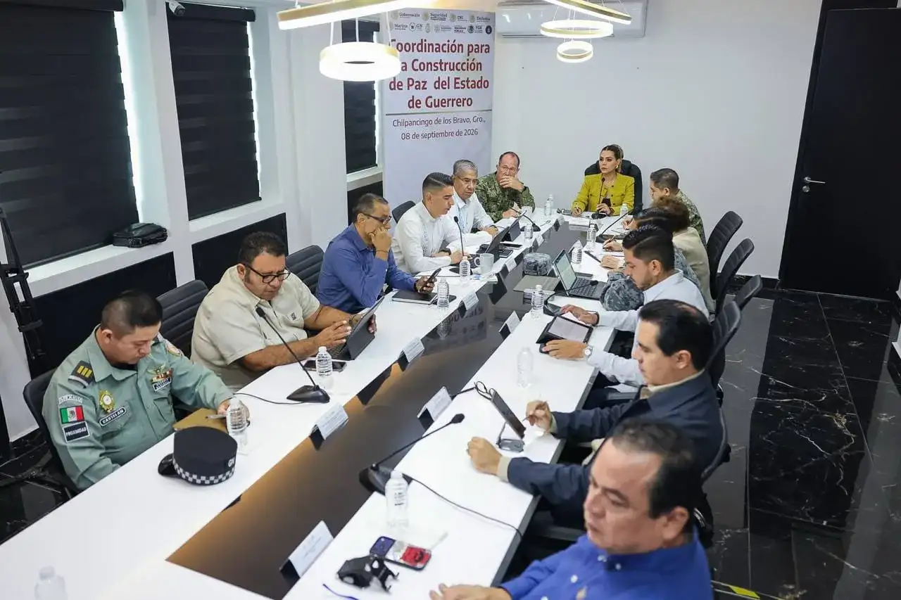 Sesión de la Mesa de Coordinación para la Construcción de la Paz en Chilpancingo