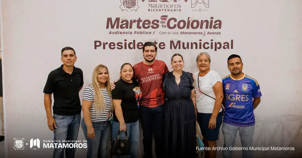 Audiencia pública del programa Martes en tu Colonia en el Centro de Convenciones Mundo Nuevo en Matamoros