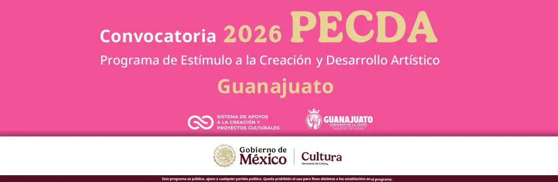 Personas beneficiarias del PECDA Guanajuato 2026 en una ceremonia de anuncio