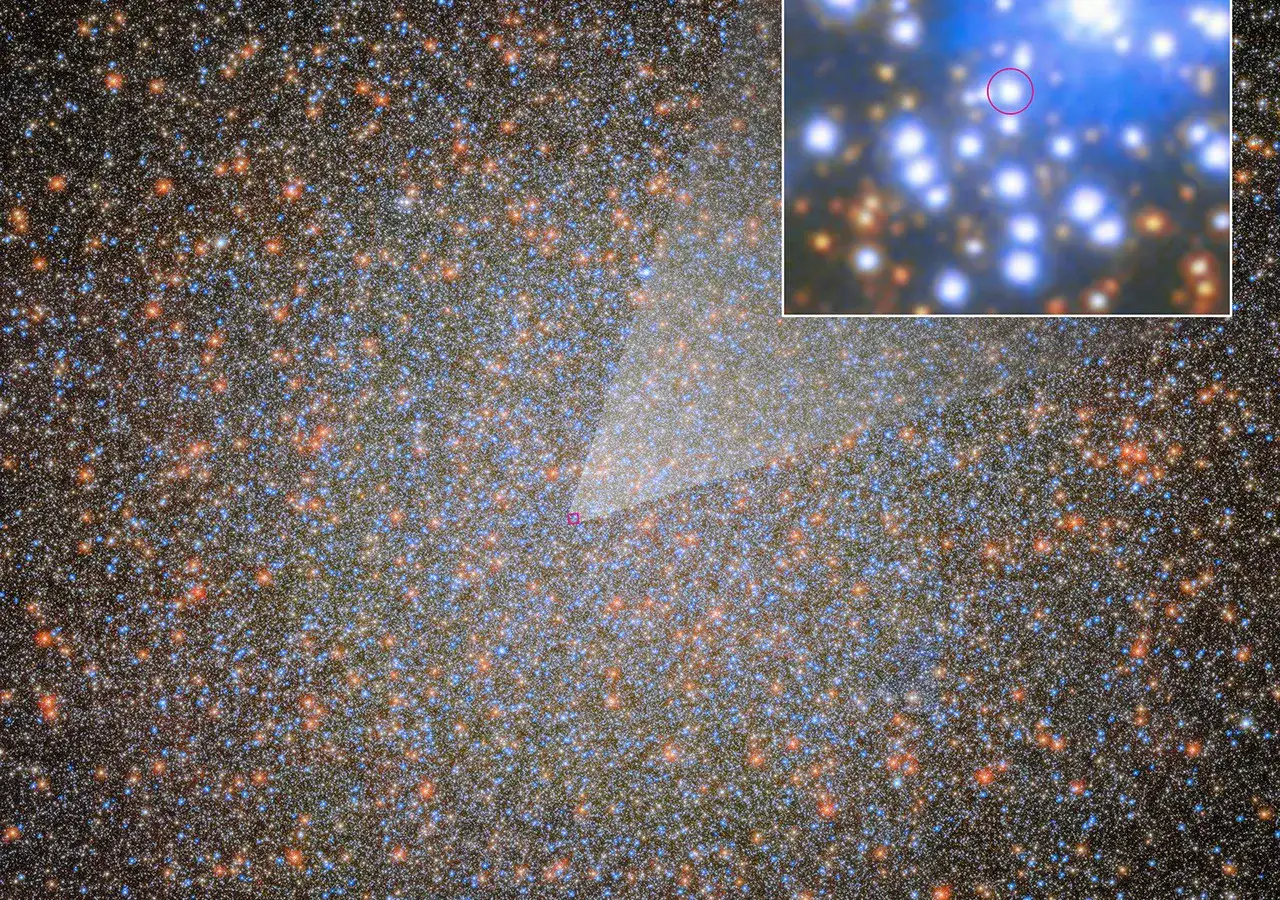 Imagen del cúmulo globular Omega Centauri capturada por el telescopio Hubble
