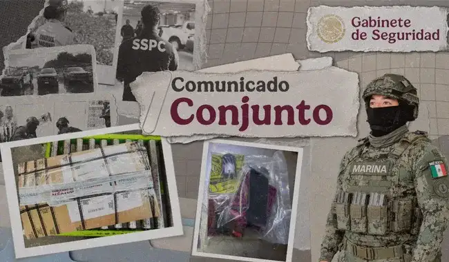 Paquete postal asegurado durante una revisión en el área de supervisión del AICM