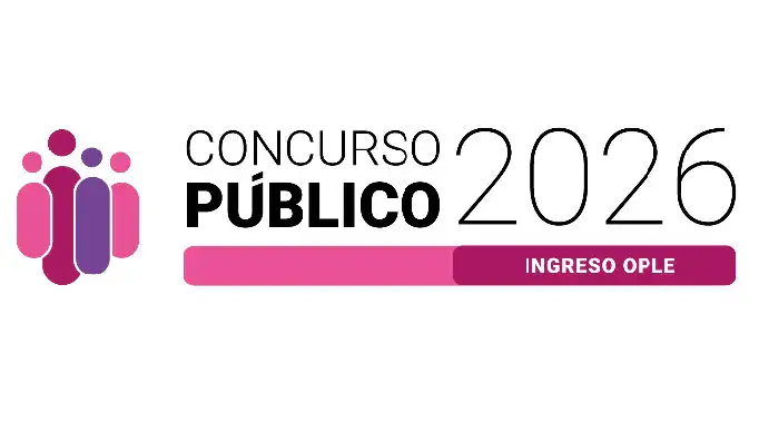 Logotipo del INE y texto de convocatoria para concurso público electoral