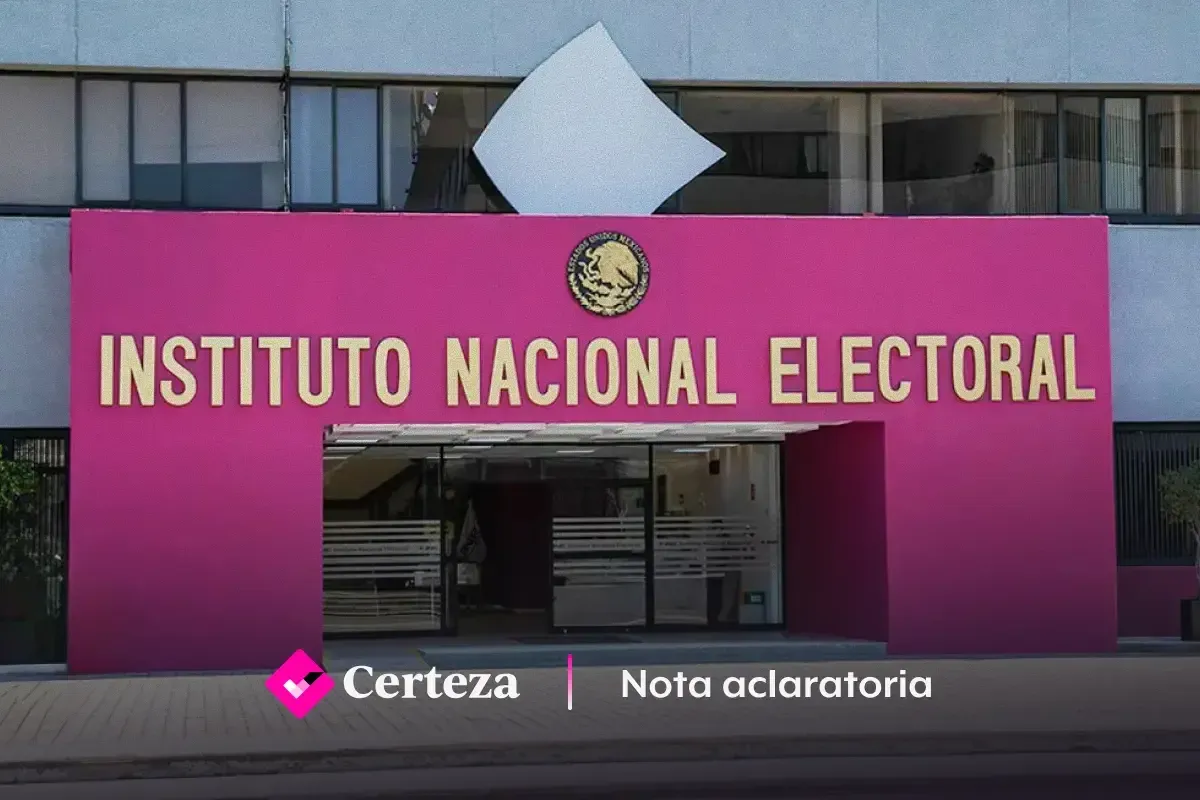 Fachada del edificio del INE en la Ciudad de México