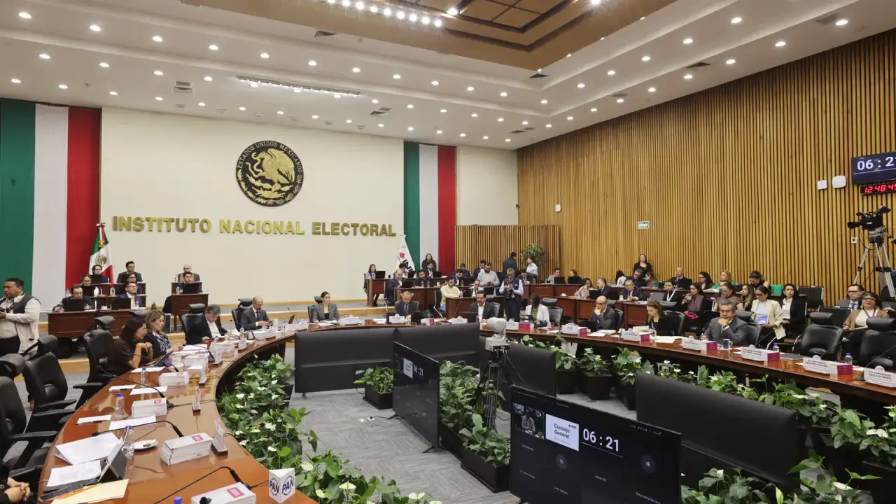 Sesión del Consejo General del Instituto Nacional Electoral