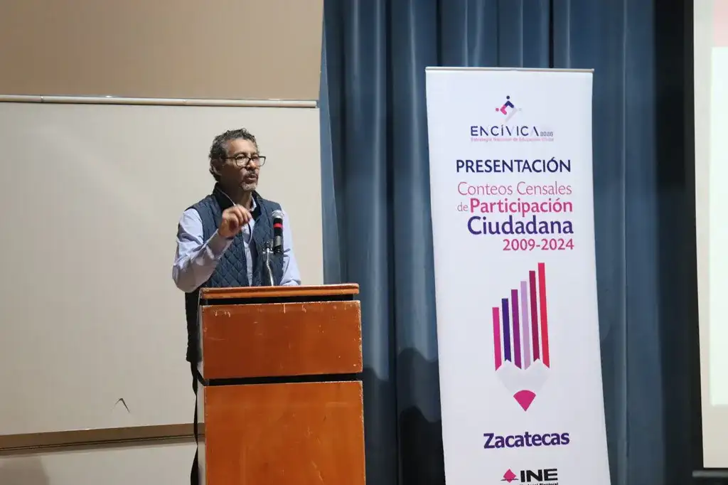 Presentación de plataforma INE en museo Manuel Felguérez, Zacatecas