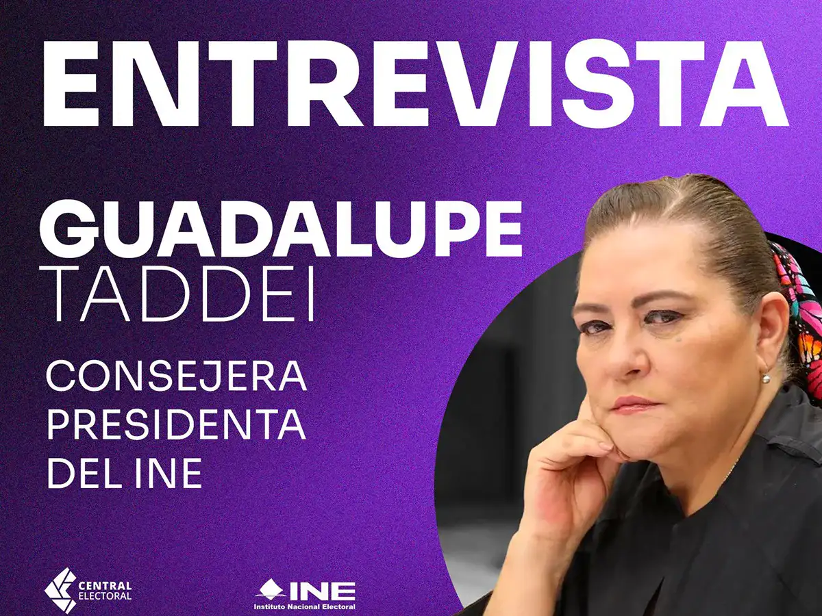 Consejera presidenta del INE durante una entrevista sobre el proceso electoral 2027