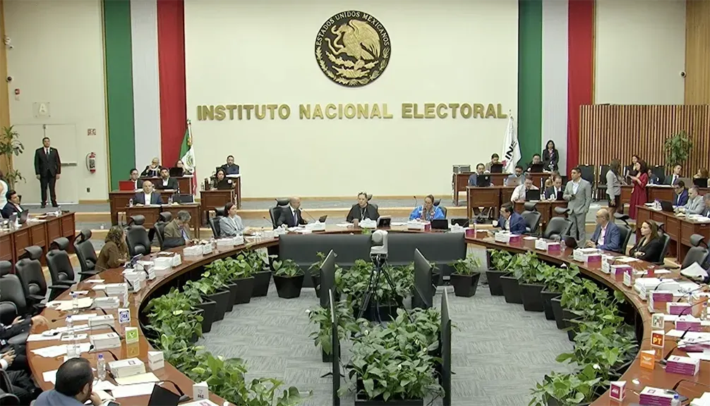Sesión del Consejo General del INE en la que se aprobó el presupuesto