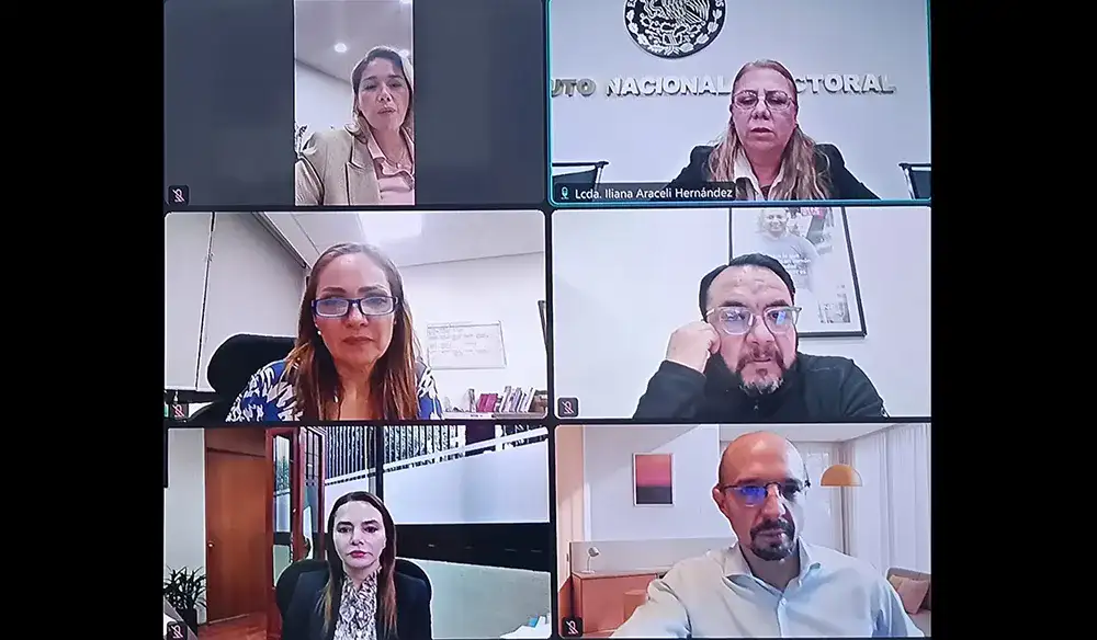 Consejera del INE durante una sesión de la Comisión de Igualdad de Género