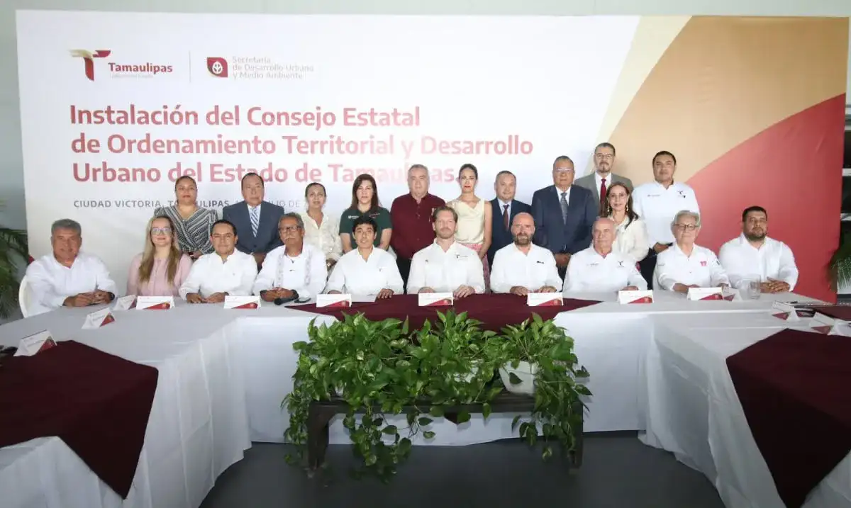 Sesión del Consejo Estatal de Ordenamiento Territorial en Ciudad Victoria, Tamaulipas