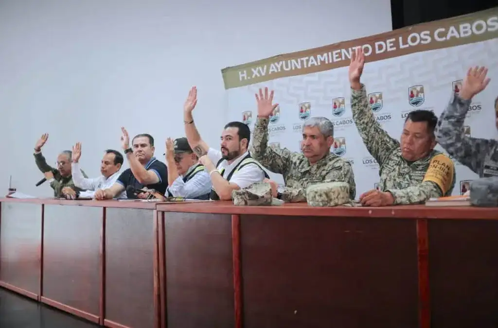 Sesión del Consejo Municipal de Protección Civil de Los Cabos
