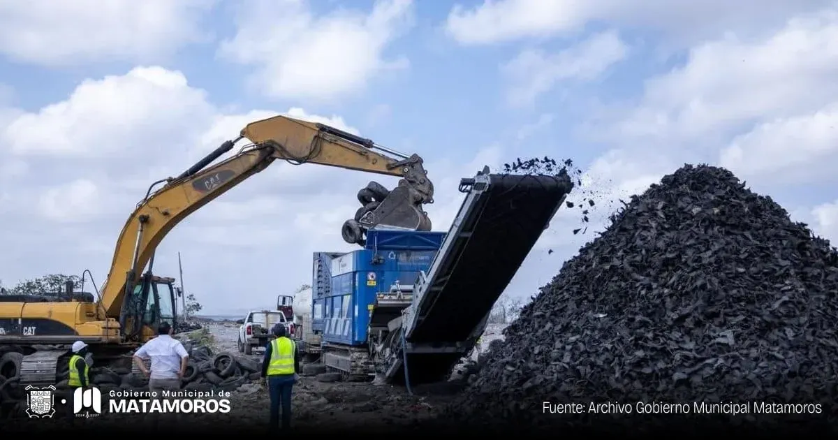 Máquina trituradora de llantas en Matamoros