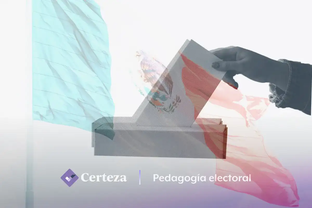 Personas votando en una casilla electoral en México