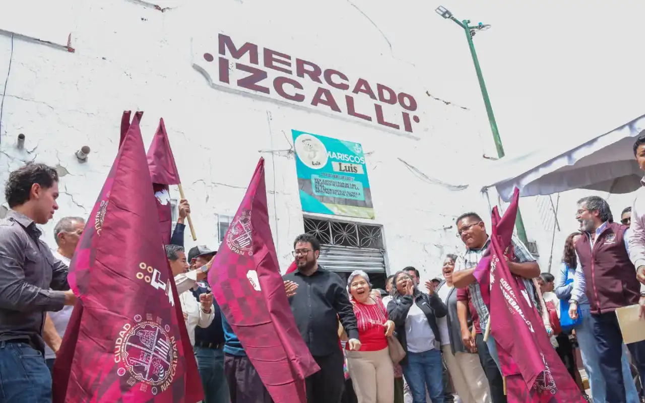 Trabajos de rehabilitación en el Mercado Público Izcalli Chamapa de Naucalpan