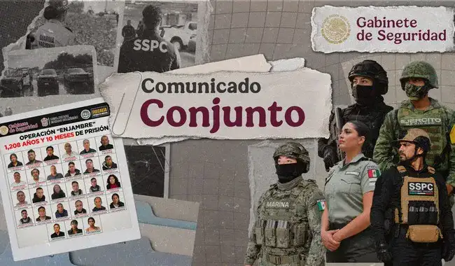Vista de un operativo de seguridad en un municipio del Estado de México