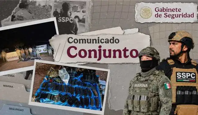 Fuerzas de seguridad durante un operativo en una zona rural de Sonora