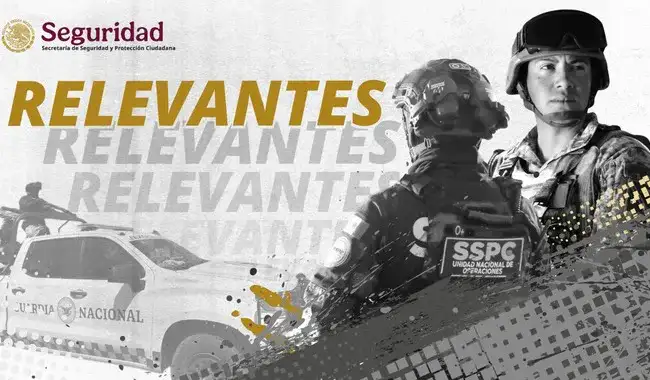 Elementos de seguridad durante un operativo en México