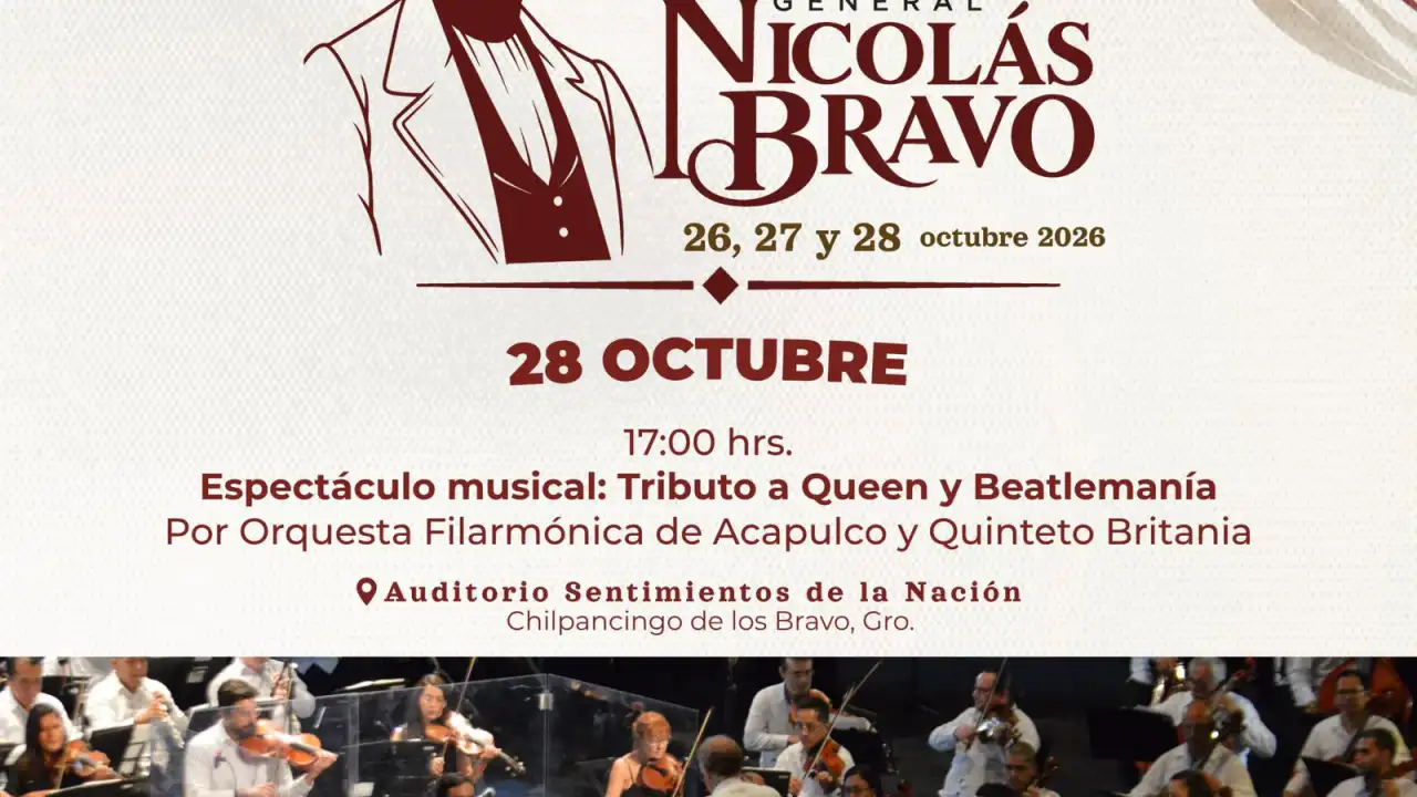Músicos de orquesta y coro durante un concierto en un auditorio