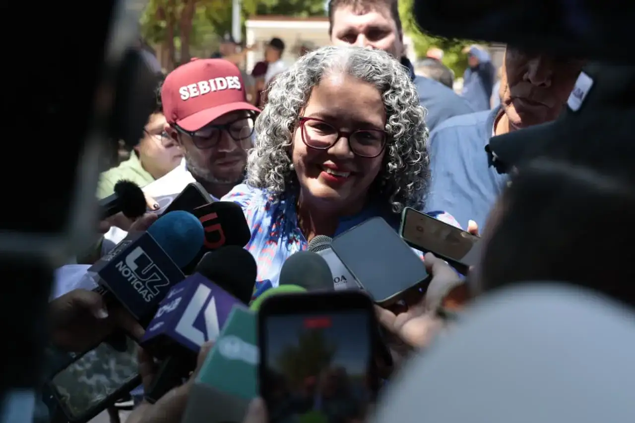 Gobernadora de Sinaloa durante anuncio sobre plan de seguridad