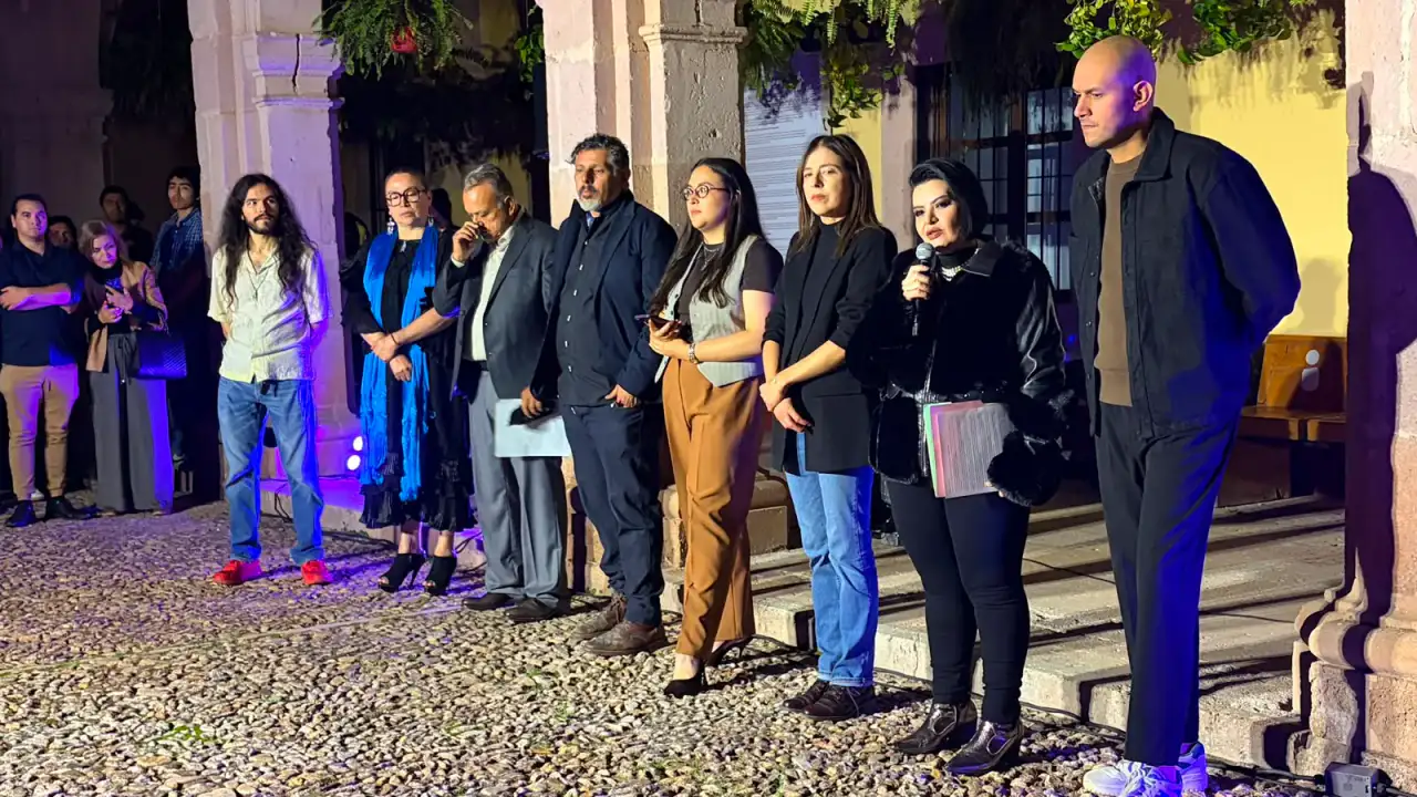 Vista de la exposición en el Museo Pedro Coronel con obras de Pablo Márquez Trejo