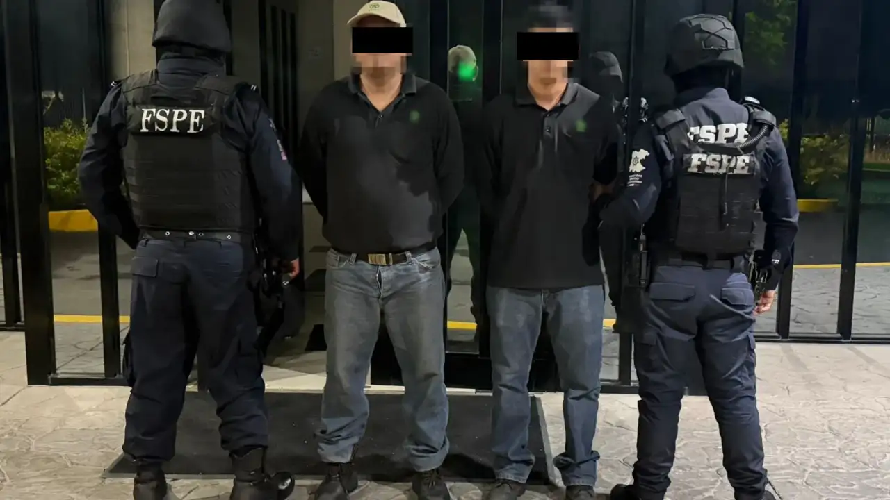 Camión de carga en un operativo de seguridad en Silao, Guanajuato