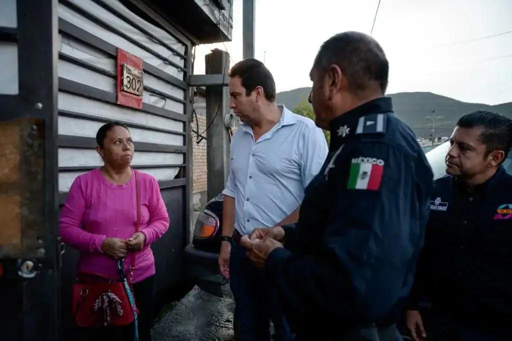 Patrullaje policial en calles de colonias de Saltillo