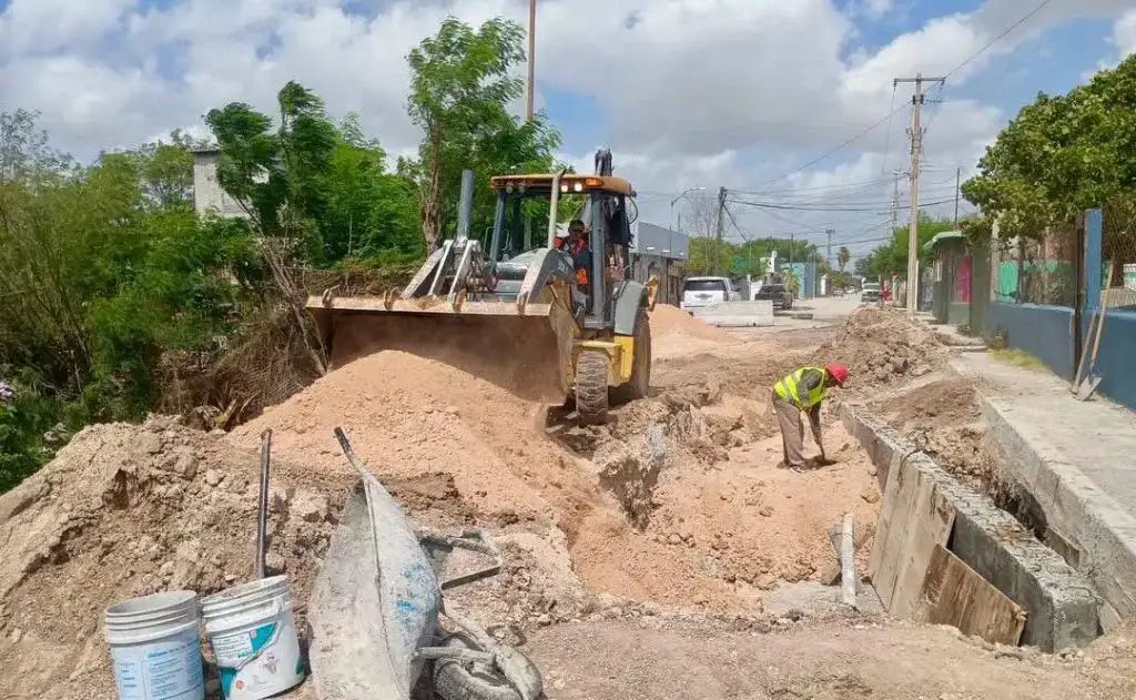 Calle Venustiano Carranza en la colonia Independencia de Reynosa, Tamaulipas