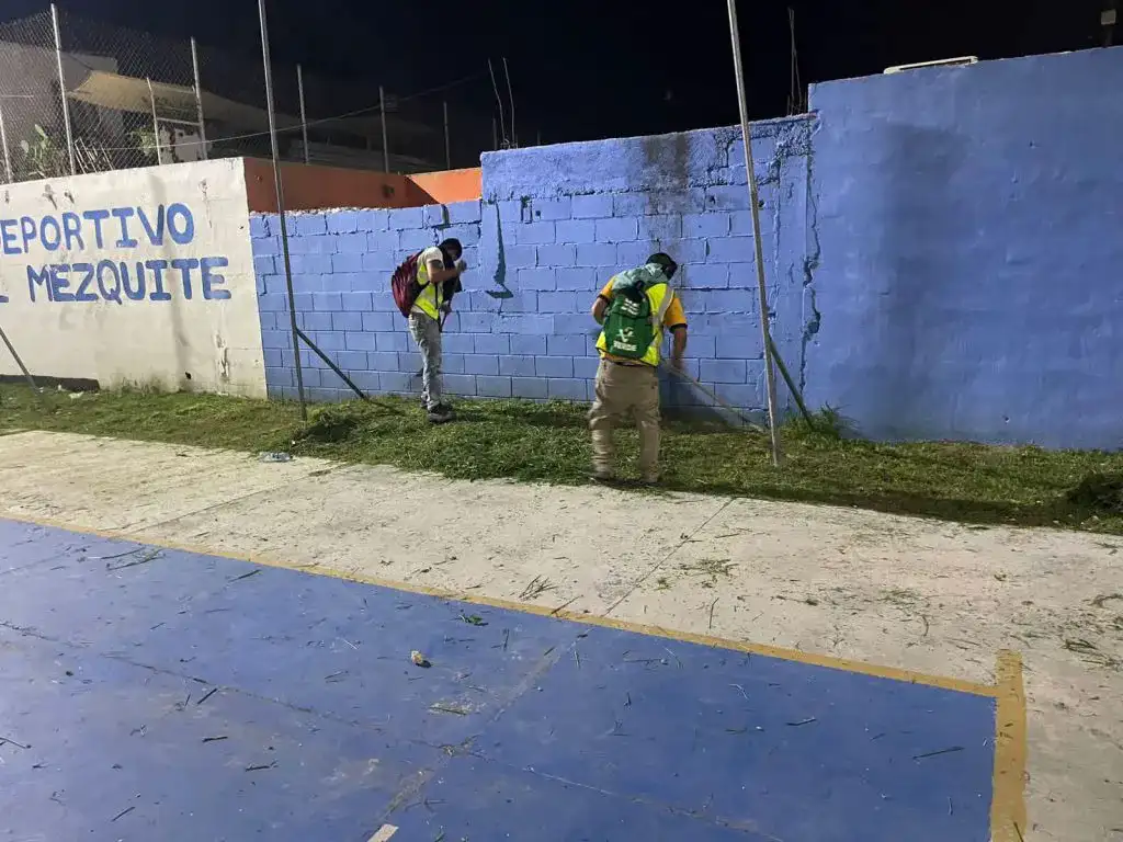 Trabajos nocturnos de servicios públicos en Reynosa