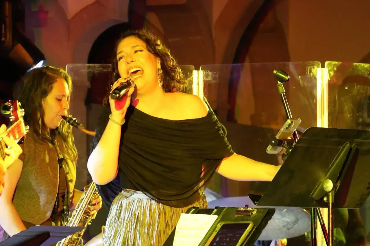 Músicos durante la segunda jornada del Festival de Jazz y Blues en Zacatecas